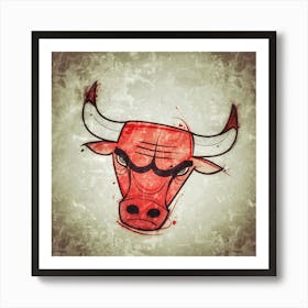 Chicago , Chicago bulls logo , Chicago art, basketball Logo, team, ballers, I love this game, nba,nba logo, sports, sport art, fans art, red, white. Art Print