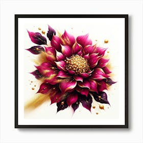 Dahlia Flower 11 Art Print