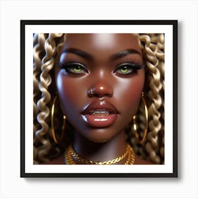 African Beauty 3 Art Print