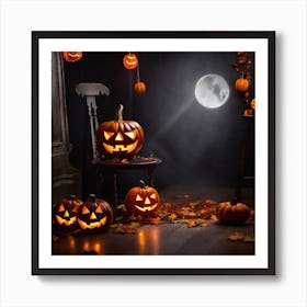 Halloween Pumpkins 14 Art Print