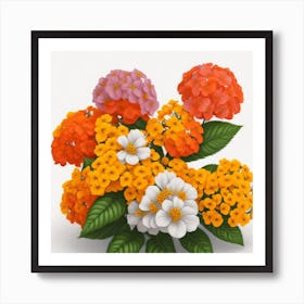 Bouquet Of Flowers myluckycharms Art Print