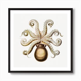 Vintage Octopus 2, Ernst Haeckel Art Print