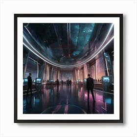 Futuristic Space Station Art Print