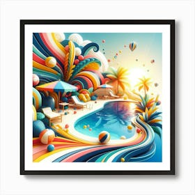 3d Digital Art Art Print