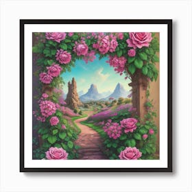 Rose Garden Art Print