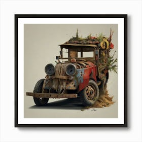 Rusty Truck Art Print