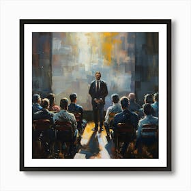 Man In Suit Art Print