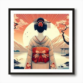 Geishaart15 Art Print