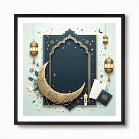 Muslim Holiday Greeting Card 5 Art Print