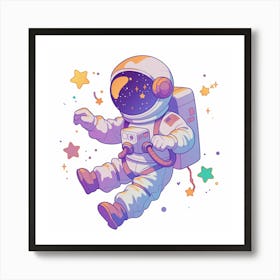 Astronaut In Space 14 Art Print