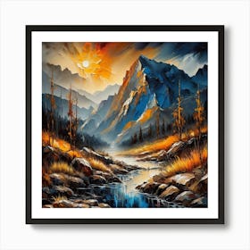 Mountain Stream Art Print