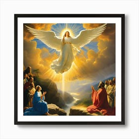 Thy Angel among us Art Print