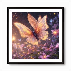 Fluttering Butterflies Art Print