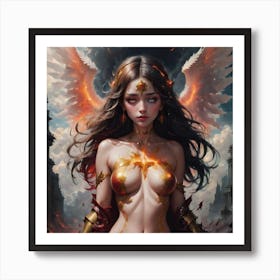 Angel Of Fire Art Print