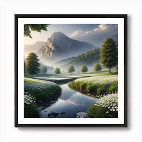 Landscape Painting 54 Art Print