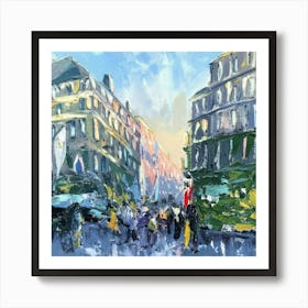 Paris Street Scene 1 Art Print