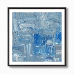 Blue Squares Art Print