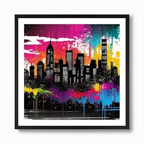 New York City Skyline 38 Art Print