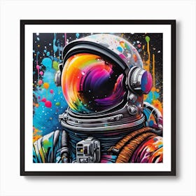 Astronaut In Space 1 Art Print