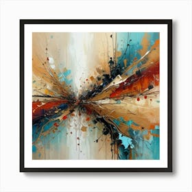 1000015012 Texture abstract painting modern society Art Print