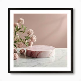 Pink Marble 1 Art Print