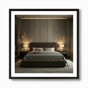 Modern Bedroom Design 2 Art Print
