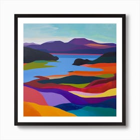 Colourful Abstract Loch Lomond Scotland 2 Art Print