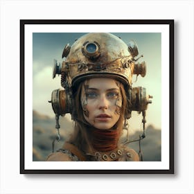 Richardvachtenberg 8000 Years Woman Facewith A Cosmonaut Helmet Ade7fe9e 9136 424b 9d9a 75dada4459fe Art Print