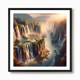 Waterfalls Art Print