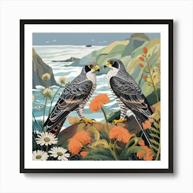 Bird In Nature Falcon 7 Art Print