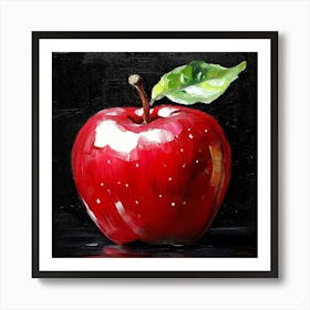 Red Apple Painting Art Art Print