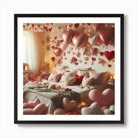 Valentine'S Day Bedroom 7 Art Print