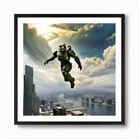 Halo Jump Art Print