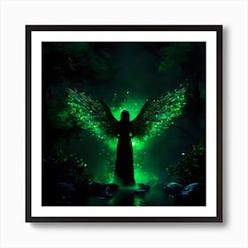 Green Angel Art Print