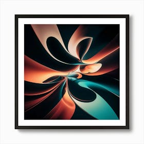 Black and White Abstract Art 198 Art Print