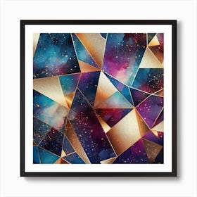 Abstract Geometric Background Art Print