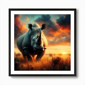 Wild Animal Illustration 305 Art Print