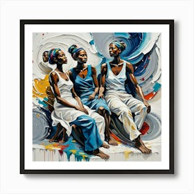 Three African Women Art Print