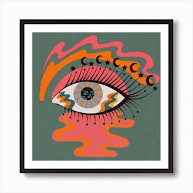 Mystic Eye Square Art Print