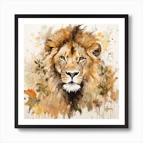 Lion Head 6 Art Print