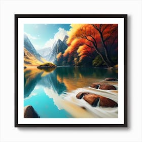 Landscape Painting 96 Art Print