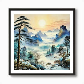 Asian Landscape 1 Art Print