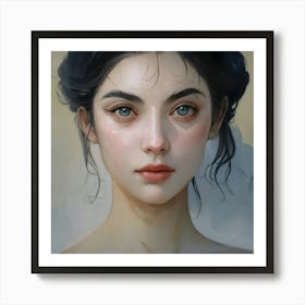 Portrait Of A Girl Art Print