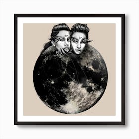 Moon Elves Art Print