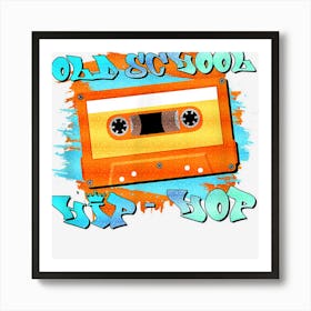 Retro Vintage Music Vhs Hip Hop Cassette 80s 90s Party Art Print