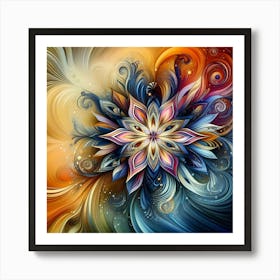 Abstract Flower 5 Art Print