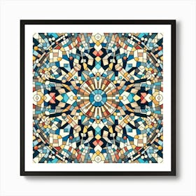 Abstract Mosaic Pattern Art Print