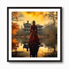 Haunted Plantation House Art Print