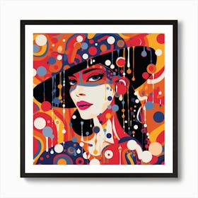 Lady In A Hat 4 Art Print