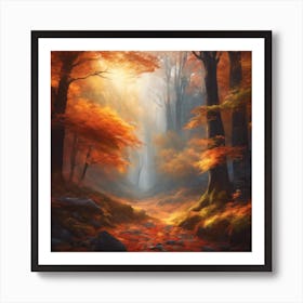 Autumn Forest 4 Art Print